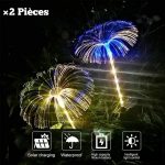 Lot De 2 Lampes De Jardin à Énergie Solaire – 7 Couleurs Changeantes – Étanches – Image 12