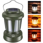 Lanterne De Camping Solaire Portable - LED - 3 Modes D'éclairage - Étanche - Rechargeable