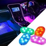 Pack De 4 Lumières LED Tactile Sans Fil Pour Intérieur De Voiture - 7 couleurs - LED - USB