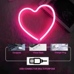 Enseigne Lumineuse Led En Néon (Coeur) - USB - Décoration – Image 17