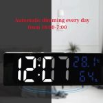 Horloge Réveil Numérique - Afficher la Température et L'humidité - LED Blanc Bleu - Électronique – Image 7