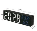 Horloge Réveil Numérique - Afficher la Température et L'humidité - LED Blanc Bleu - Électronique – Image 6