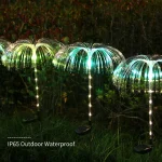 Lot De 2 Lampes De Jardin à Énergie Solaire – 7 Couleurs Changeantes – Étanches – Image 3