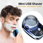 Petit Rasoir Électrique Portable - Format De Poche - Lavable Pour Une Utilisation Humide et Sèche - Rechargeable - Hommes et Femmes – Image 2