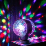 Mini Boule Lumineuse Rotative RVB - Magic Ball KTV - Projection DJ - Lumière De Fêtes – Image 8