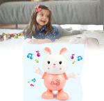 Jouet Lapin Musical Pour Enfants – avec Lumières – Éducatif Interactif pour Le Développement Des Enfants