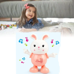 Jouet Lapin Musical Pour Enfants – avec Lumières – Éducatif Interactif pour Le Développement Des Enfants