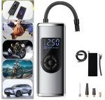 Gonfleur De Pneus - Portable - Manomètre Numérique LCD Sans Fil Avec Lumière LED - Sans Fil - Écran Tactile