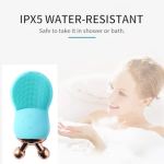 Brosse De Massage Nettoyante Pour Le Visage Générique - Rechargeable Par USB et Étanche - Bleu