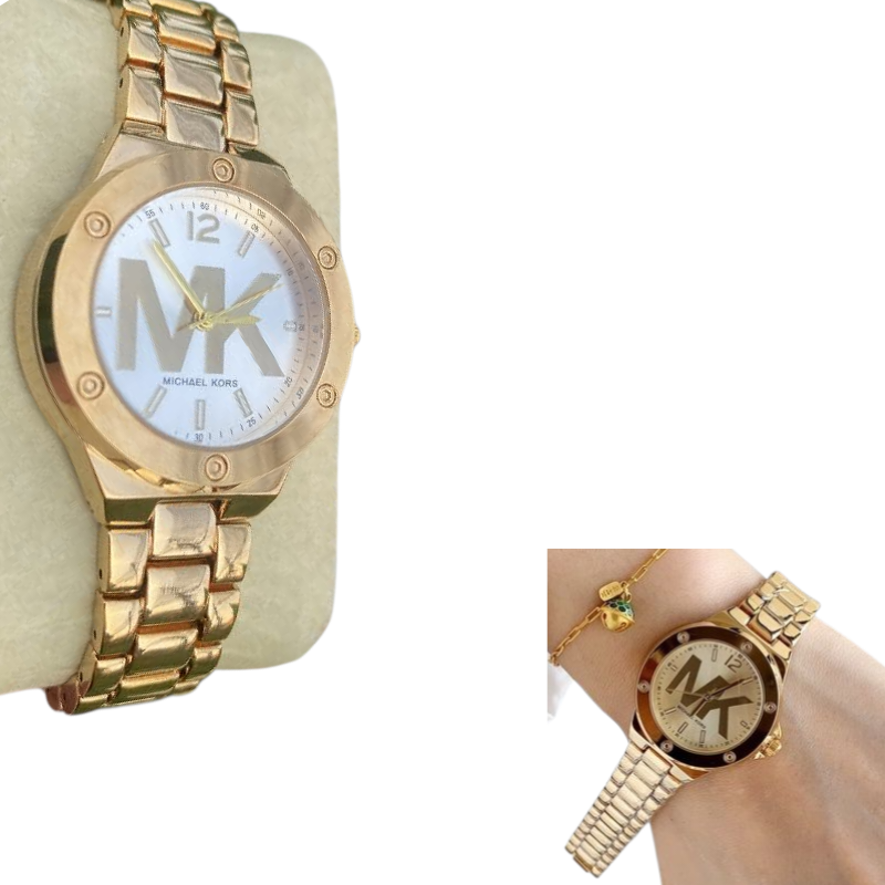Polish_20250925_084036912-1.png Montre De Luxe Michael Kors Pour Femme En Acier Inoxydable - Durable - Résistante à L'eau - Élégante – Image 1