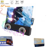 Agrandisseur D'écran Pour Téléphone Portable - 12 Pouces - Haut-Parleur Bluetooth - Agrandisseur D'écran Pour Smartphone - Écran de Téléphone - Support Pliable