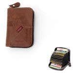 Portefeuille en Cuir D'inspiration Vintage Avec Plusieurs Emplacements Pour Cartes - Marron – Image 2