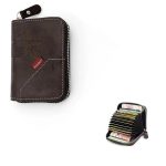 Portefeuille en Cuir D'inspiration Vintage Avec Plusieurs Emplacements Pour Cartes - Marron Foncé – Image 6