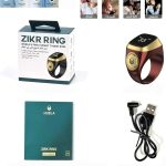 Montre-Bague Avec Compteurs De Prières - 5 Rappels D'heures De Prière - Guide D'orientation De La Prière - Batterie Longue Durée - Ècran OLED - Résistante à L'eau - Rechargeable -Réveil Azan