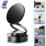 Support Magnétique Pour Téléphone De Voiture Pivotant À 360 Degrés - Pliable Et Rétractable - Compatible Avec Tous Les Appareils
