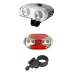 Kit D'éclairage De Vélo À Piles Avant Et Arrière - Rechargeable - Résistante À L'eau – Image 6