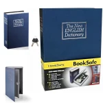 Coffre-Fort Créatif En Forme Livre – Avec 2 Clés – 265 × 200 × 65 Mm - Bleu