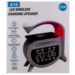 Veilleuse Haut-parleur Intégré - Chargeur Sans Fil - Montre Bluetooth Puissante Compatible Avec Les Appareils Android Et IPhone – Image 8