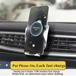 Support Pour Téléphone Portable - Chargeur Sans f Fil - Positionnement Par Rotation à 360 Degrés – Image 3