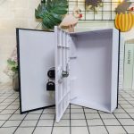 Coffre-Fort Créatif En Forme Livre – Avec 2 Clés – 24 Cm × 15,5 Cm × 5,5 Cm Noir – Image 4