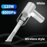 Aspirateur Portable - Avec Pistolet Rechargeable - Pour Animaux -  Voitures - et Maison - Blanc – Image 9