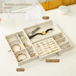 Boîte à Bijoux Pour Femme – 3 Tiroirs – Organiseur De Bijoux – Acrylique Transparent (9,3 x 5,3 x 4,1 cm) – Image 7