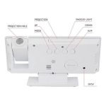 Horloge Numérique Avec Projecteur 180° - Écran Miroir Led - 3 Modes – Image 10