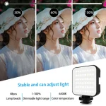 Kit Perche à Selfie 5 en 1 - Perche à Selfie Bluetooth - Avec Microphone - Trépied - Lumière LED – Image 7