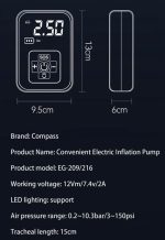 Gonfleur Rapide Et Portable - Écran LCD - Multi-Usages - Qualité Supérieure – Image 8