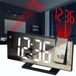 Horloge Numérique Avec Projecteur 180° - Écran Miroir Led - 3 Modes – Image 12