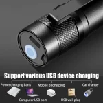 Lampe De Poche Portable - Haute Puissance - Zoom Focus Mini XP-G Q5 Led Réglable - Etanche - Rechargeable – Image 10