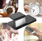 Station De Recharge Sans Fil Avec Réveil Sans Fil Sécurisé - Acrylique - Rechargeable-LED-Noir – Image 10