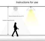 Commutateur de Capteur D'éclairage-AC110-240V 10A-Angle Réglable-Capteur Infrarouge Automatique Du Corps Humain-Interrupteur à Induction – Image 12