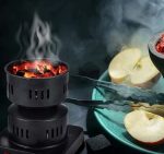 Plaque Chauffante Électrique portative - Démarreur à Charbon - Radiateur Métallique - Four à Combustion pour Chicha - Convient à Tous Types De Charbon De Bois – Image 2