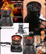 Plaque Chauffante Électrique portative - Démarreur à Charbon - Radiateur Métallique - Four à Combustion pour Chicha - Convient à Tous Types De Charbon De Bois