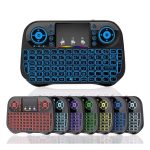 Petit Clavier Bluetooth Sans Fil - Arabe, Français et Anglais - LED 7 Couleur-Rechargeable