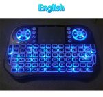 Petit Clavier Bluetooth Sans Fil - Arabe, Français et Anglais - LED 7 Couleur-Rechargeable – Image 4