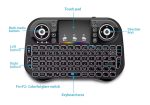 Petit Clavier Bluetooth Sans Fil - Arabe, Français et Anglais - LED 7 Couleur-Rechargeable – Image 5