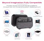 Petit Clavier Bluetooth Sans Fil - Arabe, Français et Anglais - LED 7 Couleur-Rechargeable – Image 6