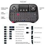 Petit Clavier Bluetooth Sans Fil - Arabe, Français et Anglais - LED 7 Couleur-Rechargeable – Image 9