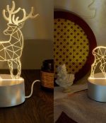 Veilleuse 3D En Forme Gazelle - LED - USB Power - Lampe Décoratif – Image 3