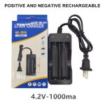 Chargeur de Batterie au Lithium 18650 – Double Chargeur Intelligent avec Câble Prise US – Image 6
