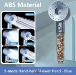 Ensemble De Pomme De Douche à Main Haute Pression-Ensemble 1 Pièce Avec 5 Réglages De Mode-Économie D'eau-Portable-Multifonctionnel