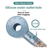 Ensemble De Pomme De Douche à Main Haute Pression-Ensemble 1 Pièce Avec 5 Réglages De Mode-Économie D'eau-Portable-Multifonctionnel – Image 4