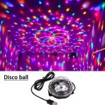 Lampe De Fête Colorée Change Avec Prise USB - Contrôle De la Musique - Plusieurs Modes De Documents