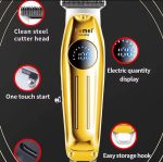 Tondeuse à Cheveux Professionnelle Sans Fil Pour Hommes - Coupe De Cheveux Pour Coupe De Barbe - Rechargeable – Image 2