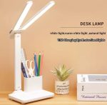 Lampe De Bureau Avec Porte-Stylo - et Batterie Rechargeable - 4000 MAh - Éclairage Pratique et Multifonction