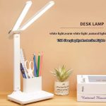 Lampe De Bureau Avec Porte-Stylo - et Batterie Rechargeable - 4000 MAh - Éclairage Pratique et Multifonction
