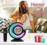 Haut-Parleur - 2 Microphones Sans Fil - Bluetooth - Lecteur De Musique karaoké – Image 10