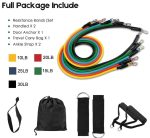 Ensemble De Cordes Côtelées Portables 11 Pièces - Équipement De Fitness, Ceinture D'expansion De Poitrine De Rinçage - Ceinture D'élasticité Pour L'exercice – Image 8